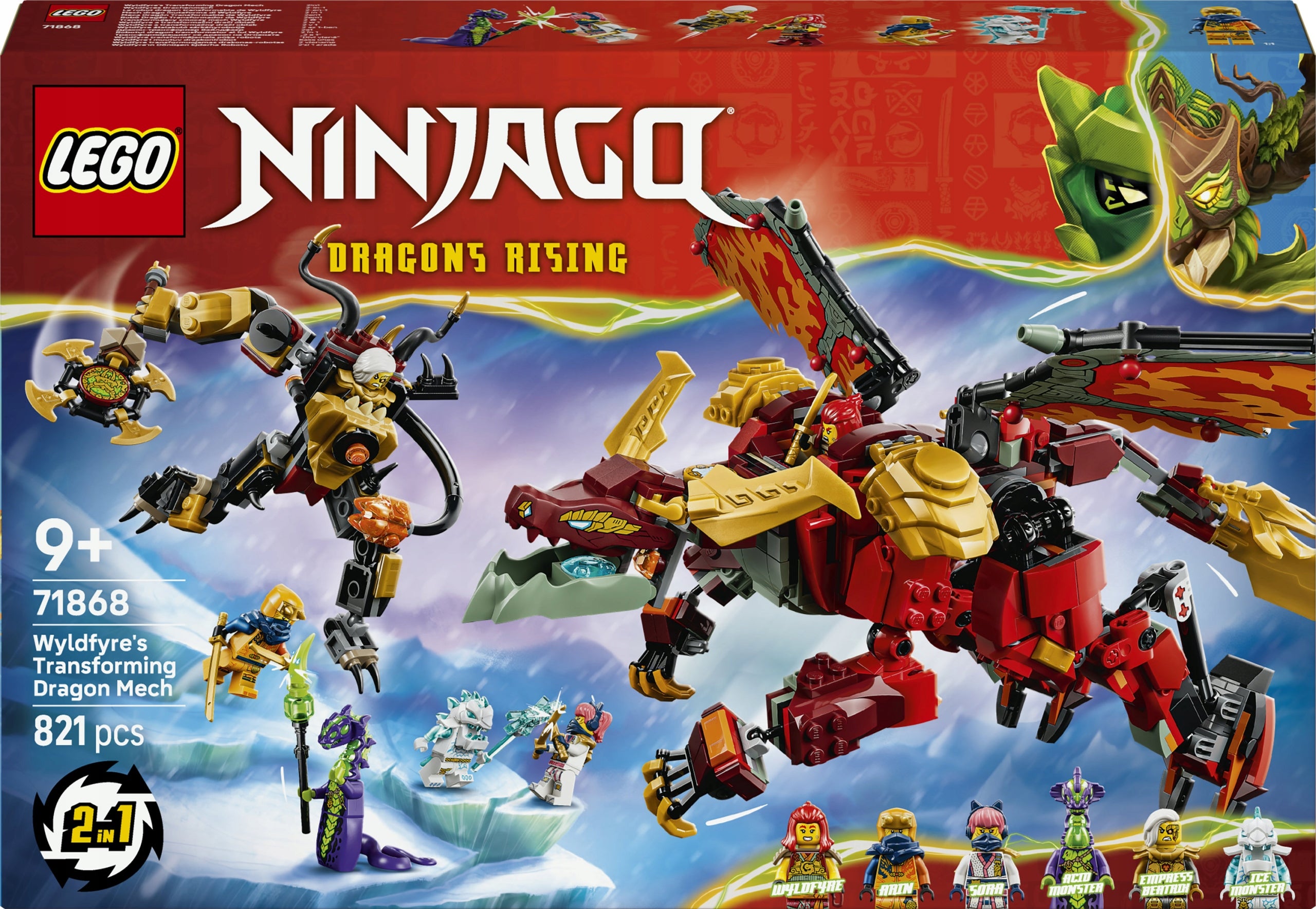 LEGO NINJAGO Transforming dragon moss Wyldfyre 71868