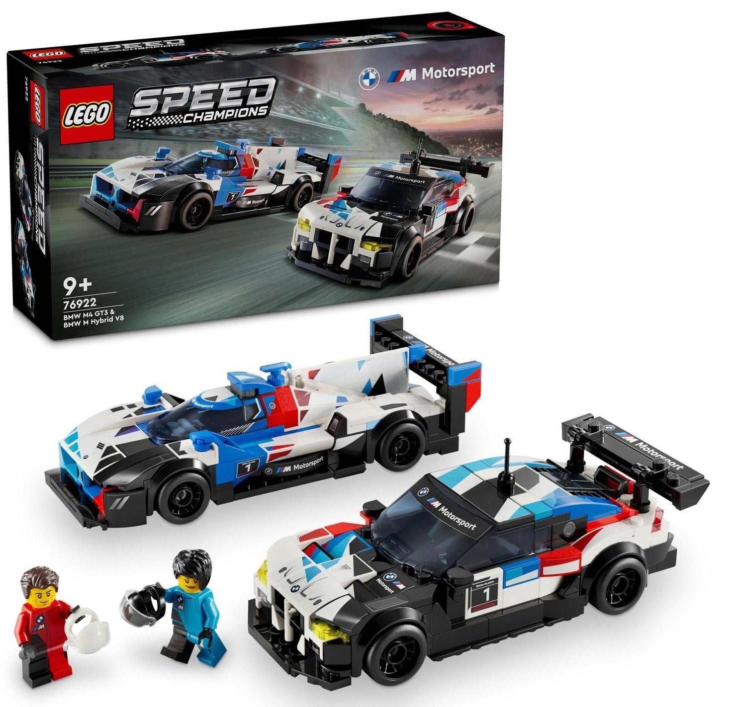 LEGO Speed Champions 76922 Racing cars BMW M4 GT3 and BMW M Hybrid V8