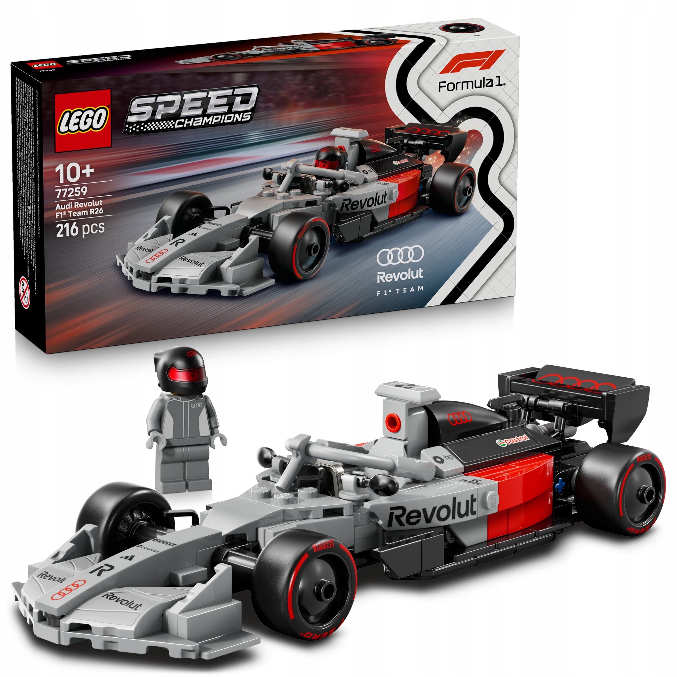 LEGO Speed Champions 77259 Audi F1 Revolut Team R26 Race Car