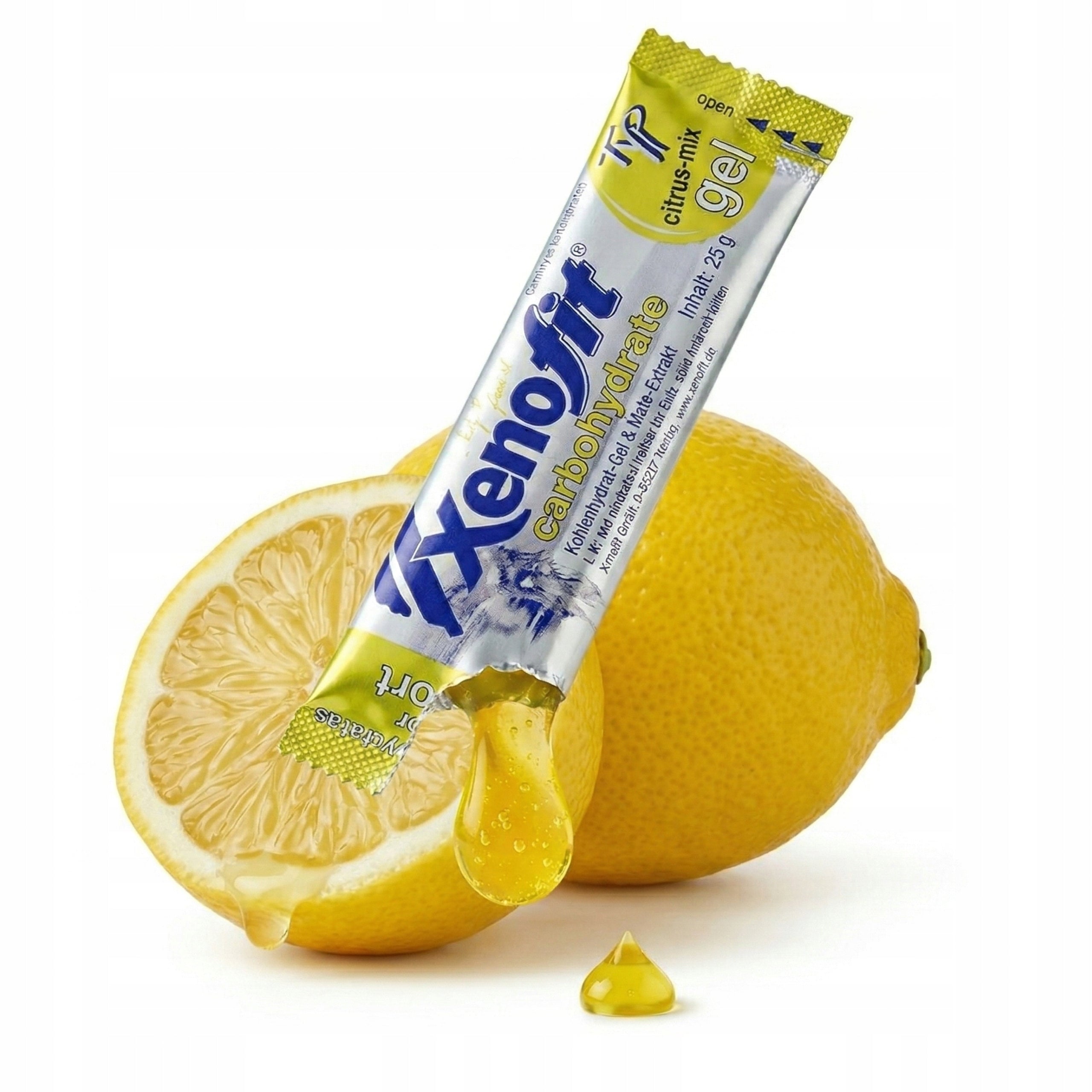 LEMON ENERGY GEL XENOFIT 25G CARBOHYDRATES VITAMIN B1 B2 B6