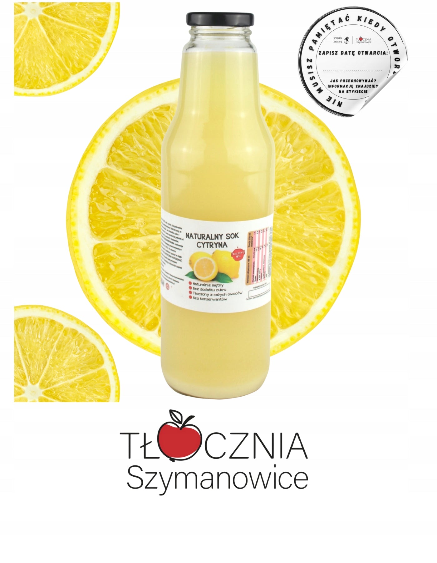 LEMON JUICE 100% Natural EMBOSSED NFC glass bottle 700ML Brand no brand