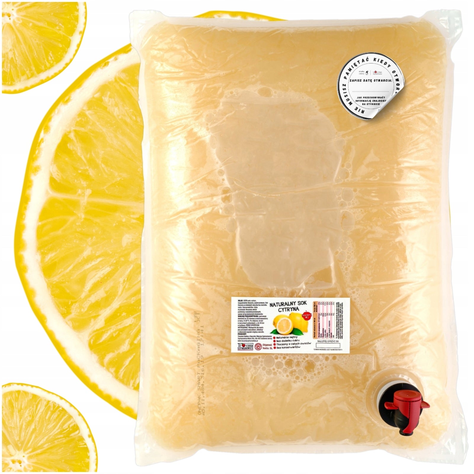LEMON JUICE PRESSED 100% NFC Natural LEMON JUICE FOR CHILDREN 5 Liters