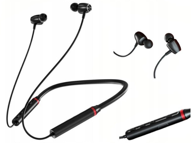 LENOVO HE05X Wireless In-Ear Headphones Black Neck Hanging Brand Lenovo