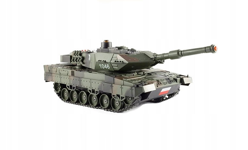 LEOPARD TANK REMOTE CONTROLLED SHOOTING LED USB FOR REMOTE CONTROL * LARGE 50cm Brand HH Poland