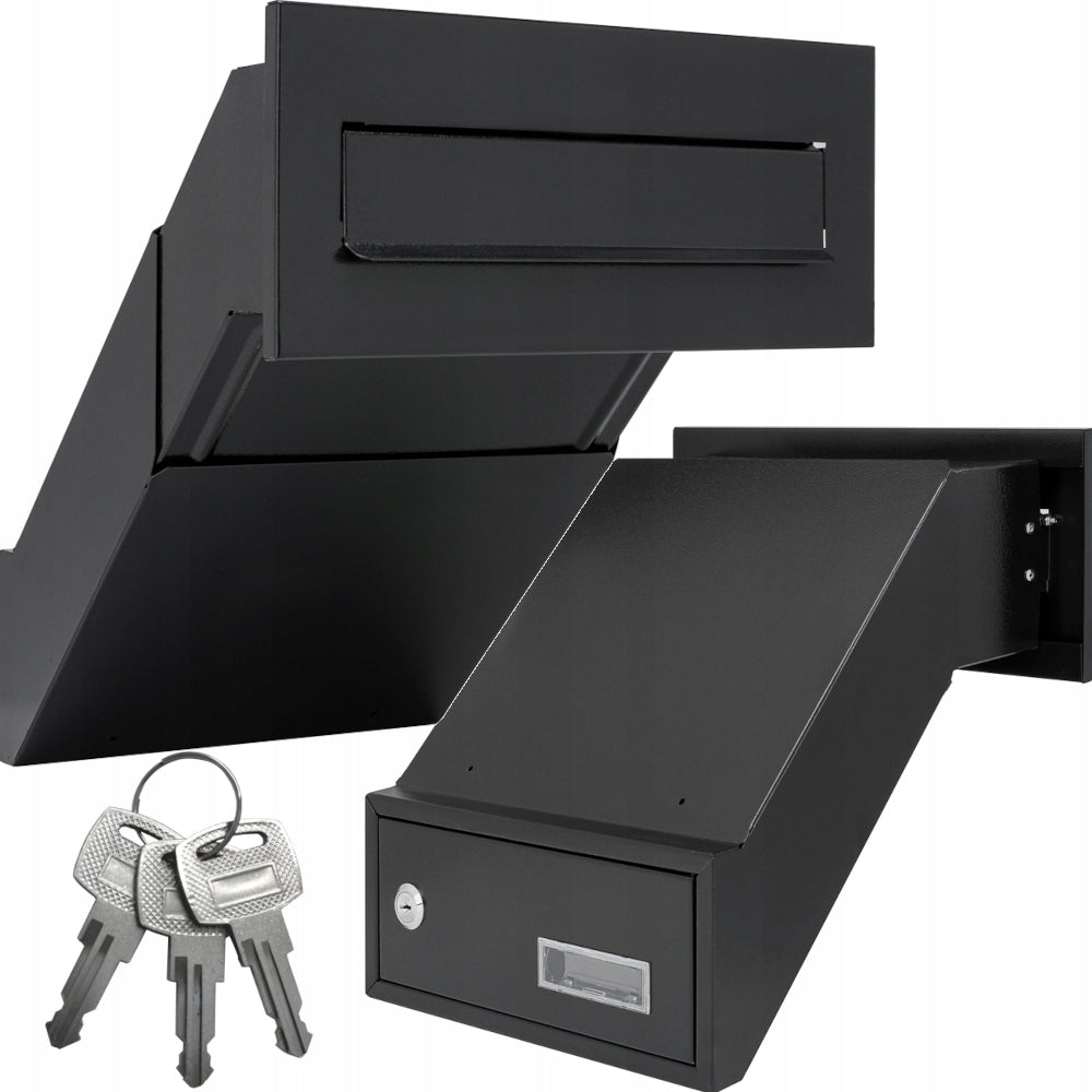 LETTERBOX FOR LAYING DOUBLE-SIDED BLACK C4 + 3 keys