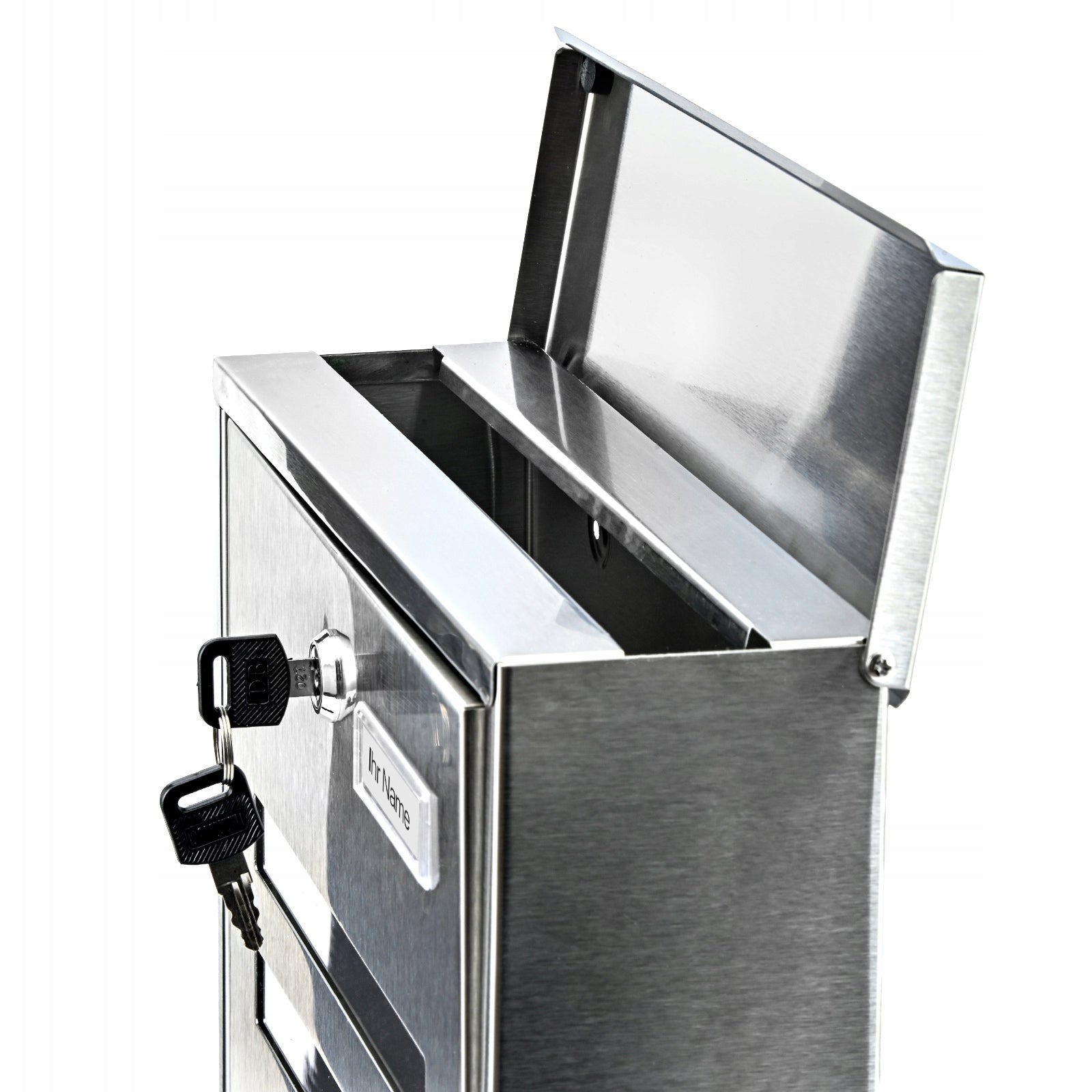 LETTERBOX stainless steel postal newspaper inox with newspaper QUALITY Product width 30 cm