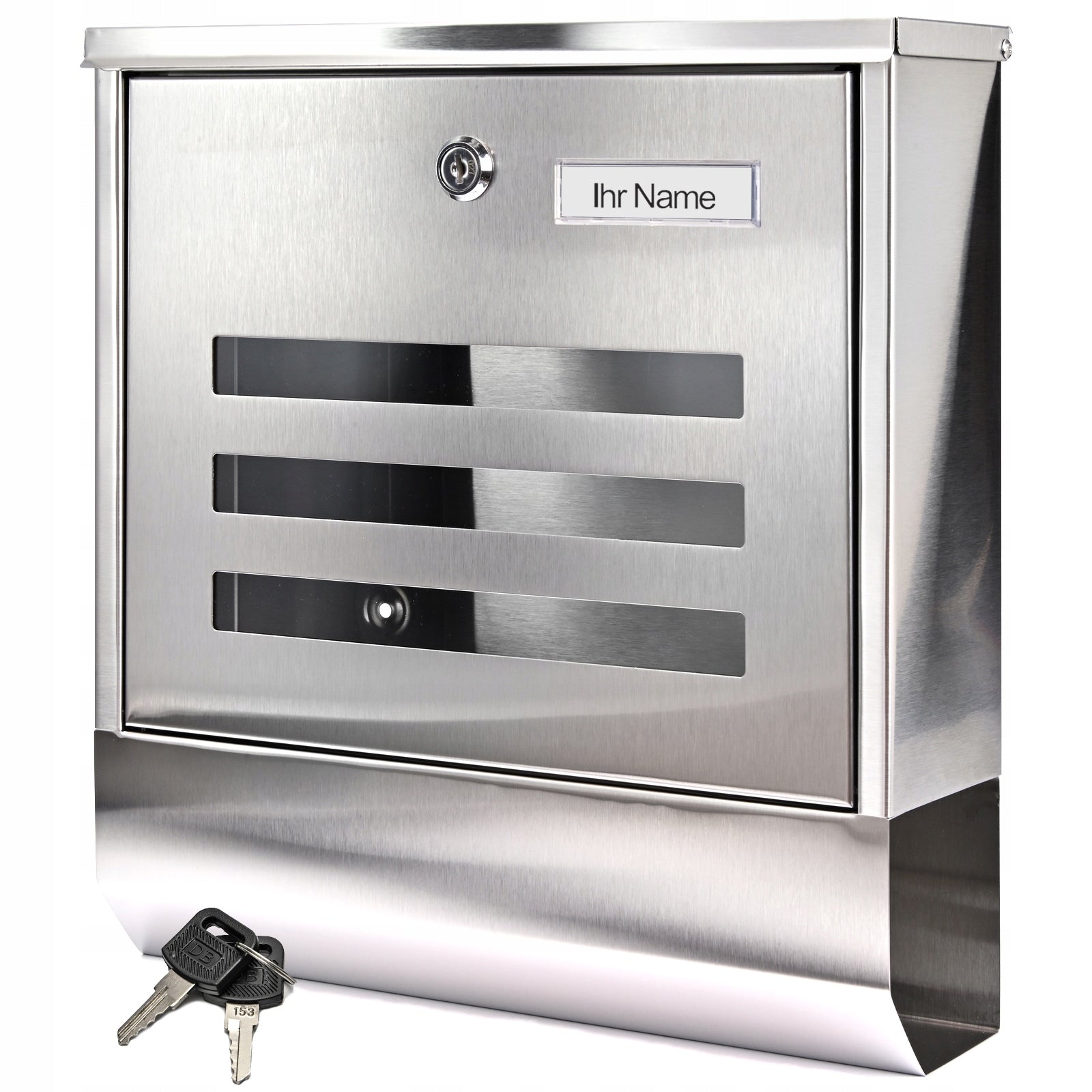 LETTERBOX stainless steel postal newspaper inox with newspaper QUALITY