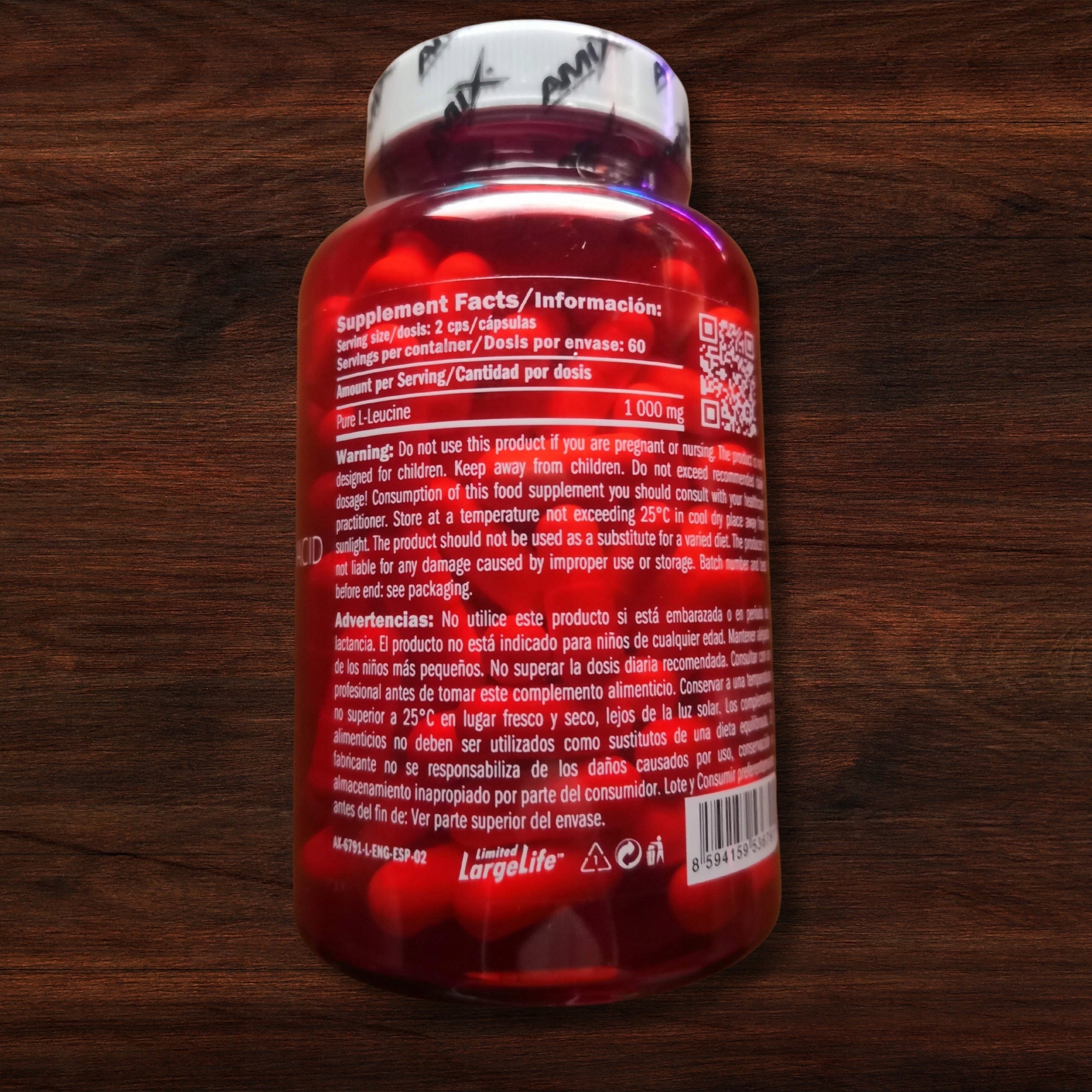 LEUCINE AMINO ACIDS AMIX L-Leucine PURE 1000mg Expiration date at least six months from the date of purchase