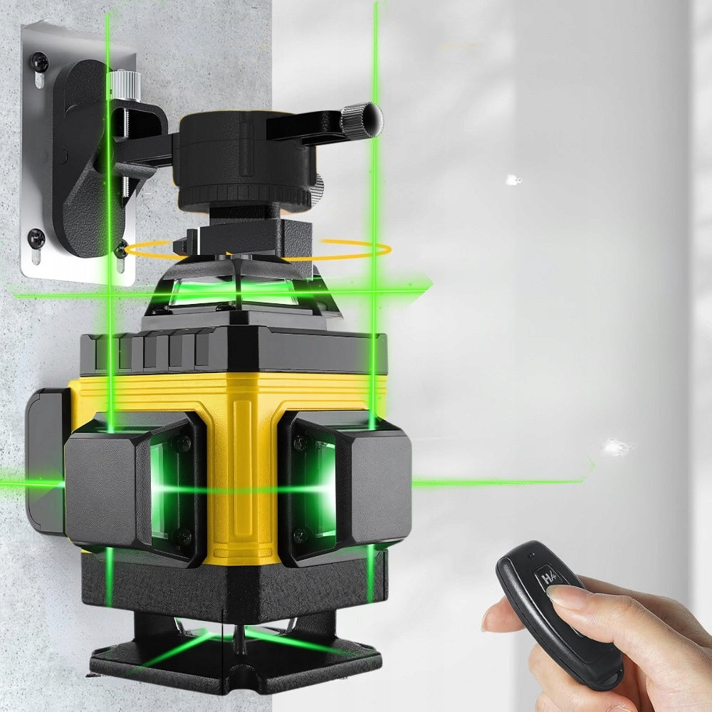 LEVEL LASER LEVEL 4D 16 LINE CROSS 360 LASER STAND REMOTE CONTROL Model 360 ZESTAW 2x BATERIA + STATYW