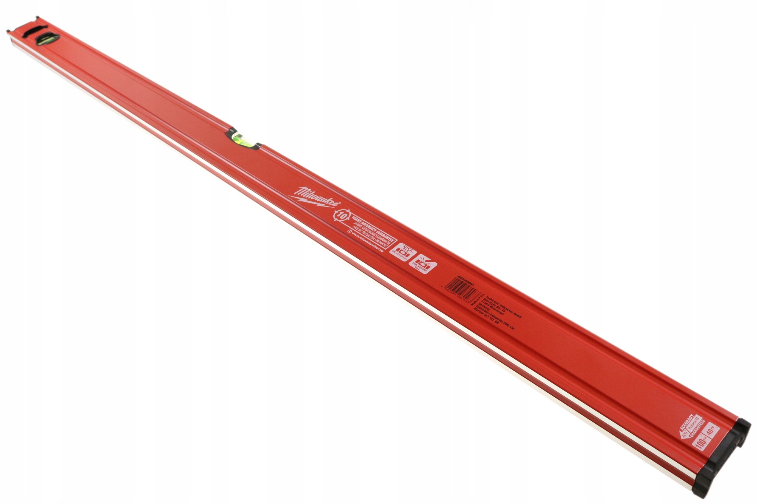 LEVEL SLIM 100CM 2 LIBELLE PADS ANTI-SLIP HOLE MILWAUKEE EAN (GTIN) 4002395282463