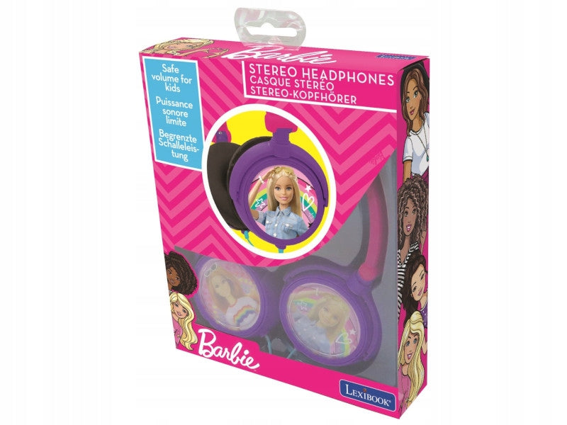 LEXIBOOK Barbie HP010BB Folding On-Ear Headphones for Kids Brand Lexibook