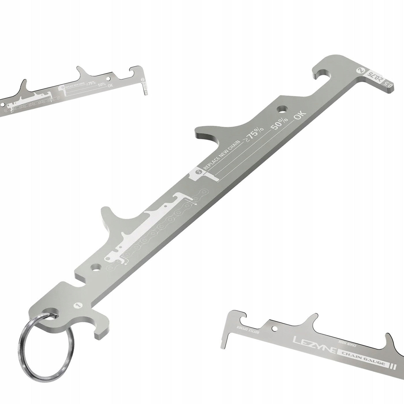 LEZYNE CHAIN GAUGE FOR MEASURING CHAIN WEAR