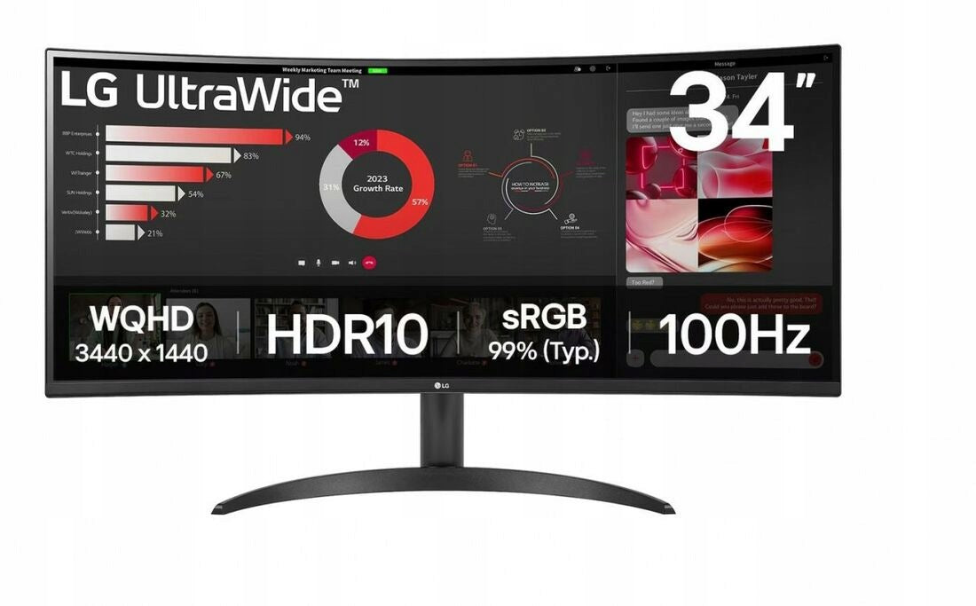 LG Electronics Monitor 34WR50QK-B 34-inch VA