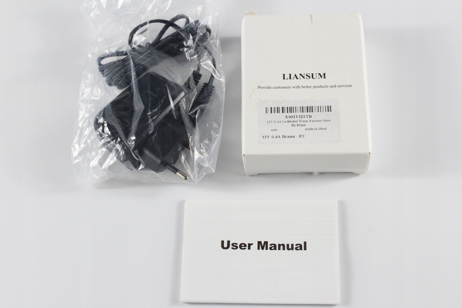 LIANSUM 12V 0,4A Cable for Shaver Washable no