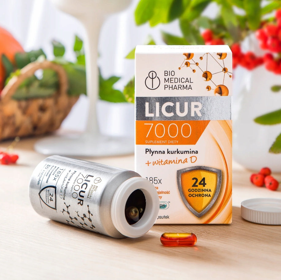 LICUR 7000 + D3 Vitamin D Bio Medical Pharma 30 capsules Medical device no