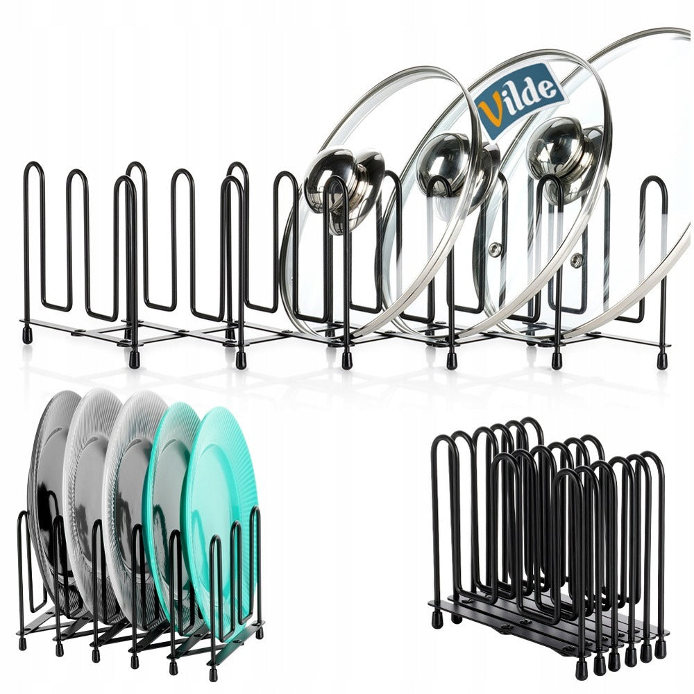 LID Stand PLATES Kitchen Organizer Folding for Drawer Cabinet