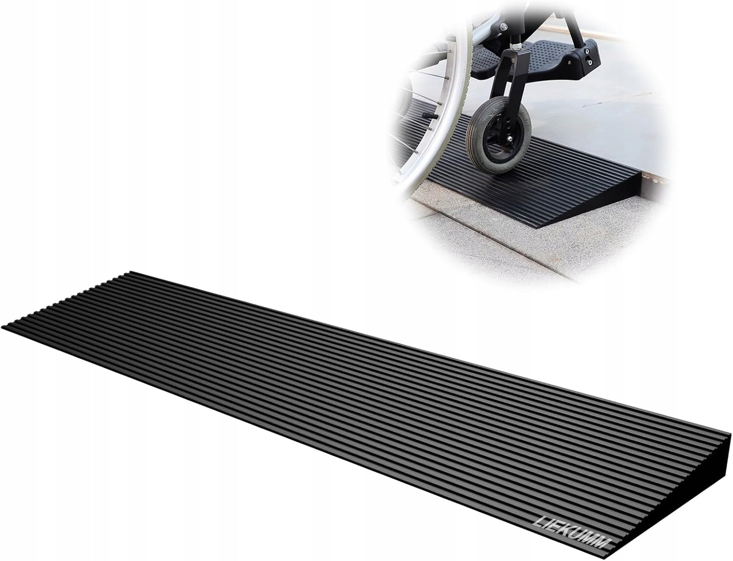 LIEKUMM Threshold Ramp Rubber Driveway 90cm 4cm 650kg