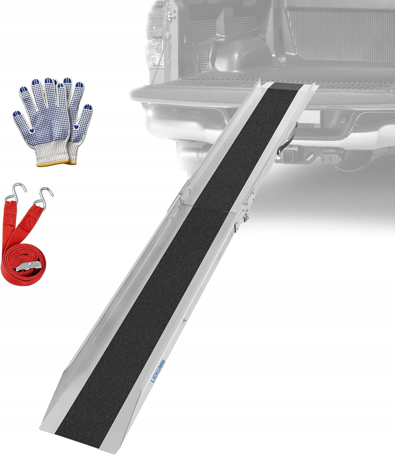 LIEKUMM folding steel ramp 180cm 280kg anti-slip black