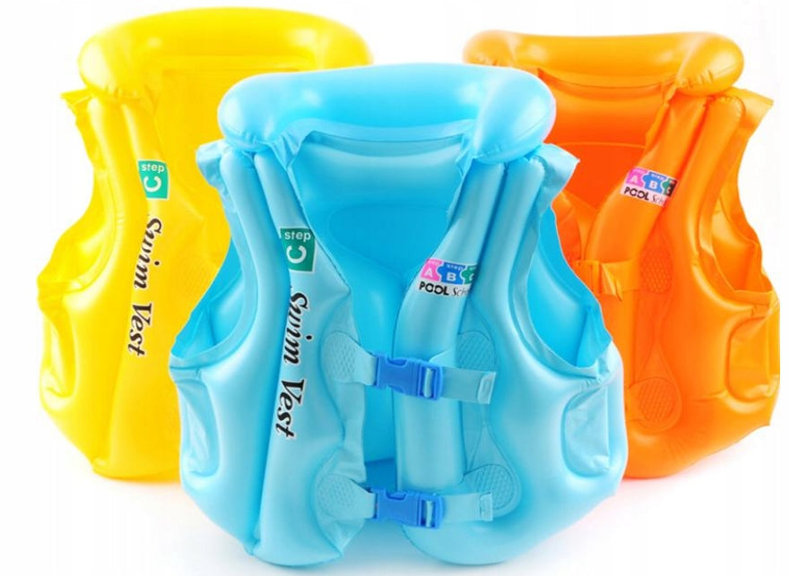 LIFE VEST INFLATABLE VEST FOR CHILDREN LEARNING TO SWIM 12-25kg COLORS Product weight with unit packaging 0.026 kg