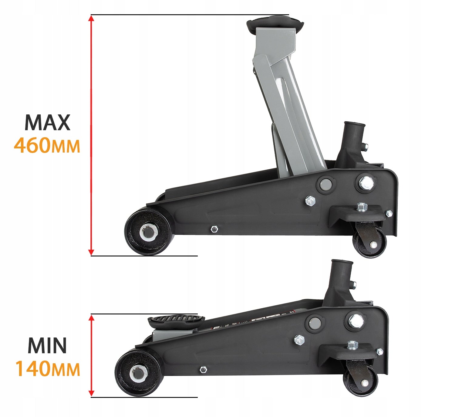 LIFT 140-460 3T CAR LOW PROFILE FROG MAJSTER Polska MP0516 Brand Majster Polska
