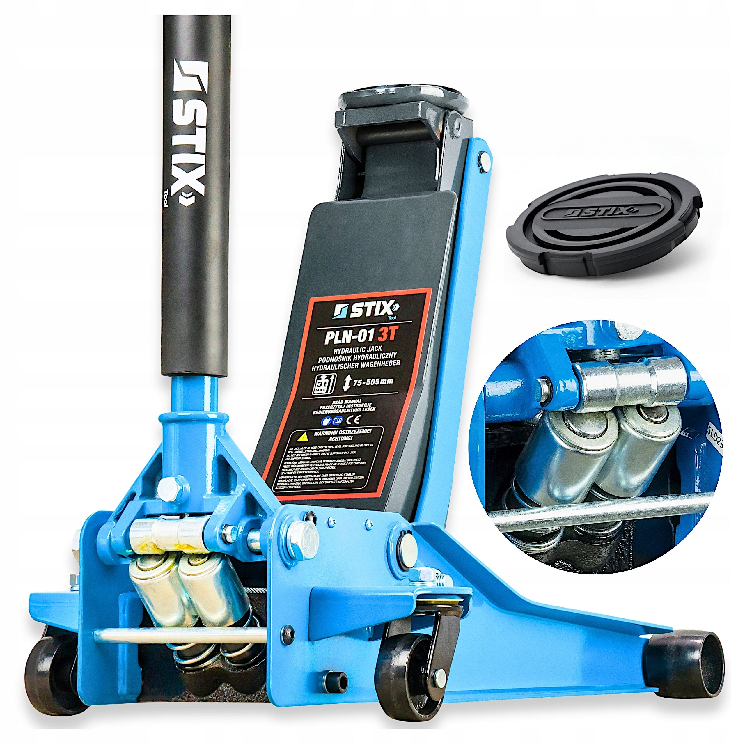 LIFT FROG JACK LOW PROFILE CAR JACK 3T POINT 75-505MM
