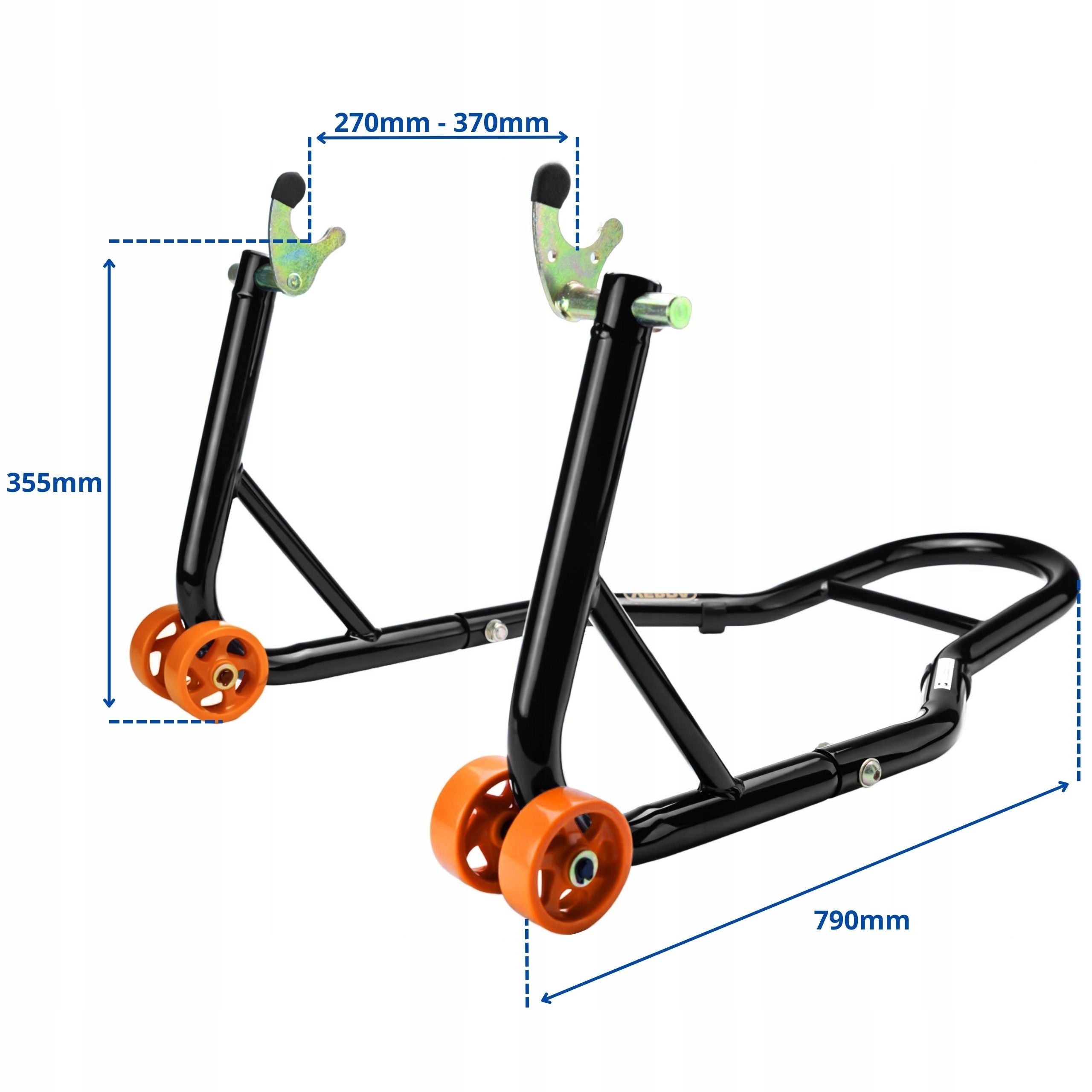LIFT MOTORCYCLE STAND FOR REAR ROLLER SPOOLS SWING ARM ADAPTERS V Packaging status original