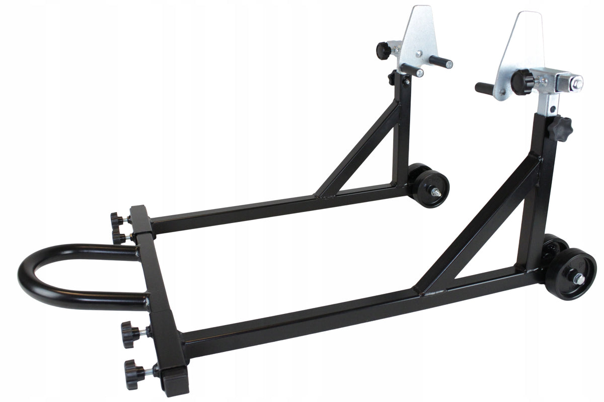 LIFT MOTORCYCLE STAND FRONT MOTORCYCLE RIDING MOTORCYCLE FRONT BLACK