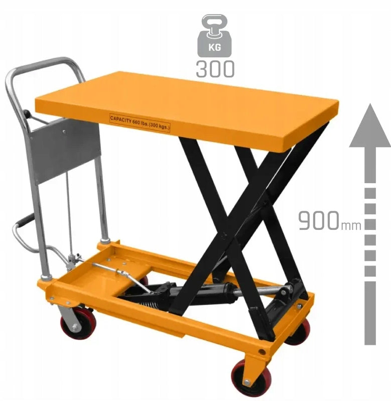 LIFTING TABLE SCISSOR TROLLEY CORMAK TA30 LIFTING CAPACITY 300KG LIFTING 900MM
