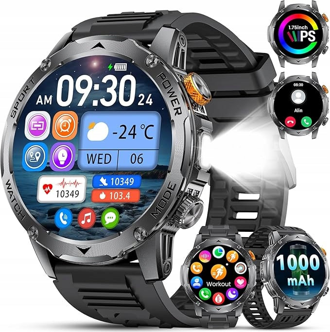 LIGE Men's Smartwatch with Phone Function
