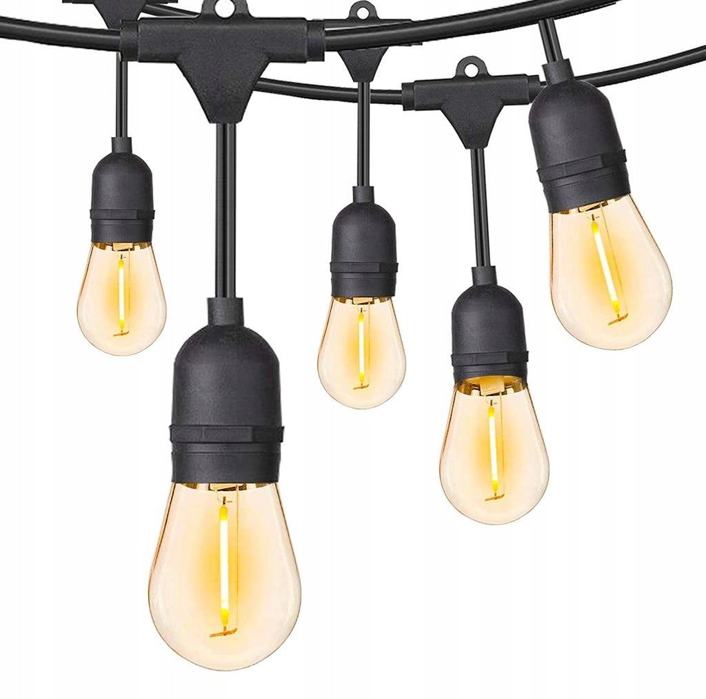 LIGHT GARLAND 20m Outdoor Bulbs 20 LED GARDEN Garden Lights