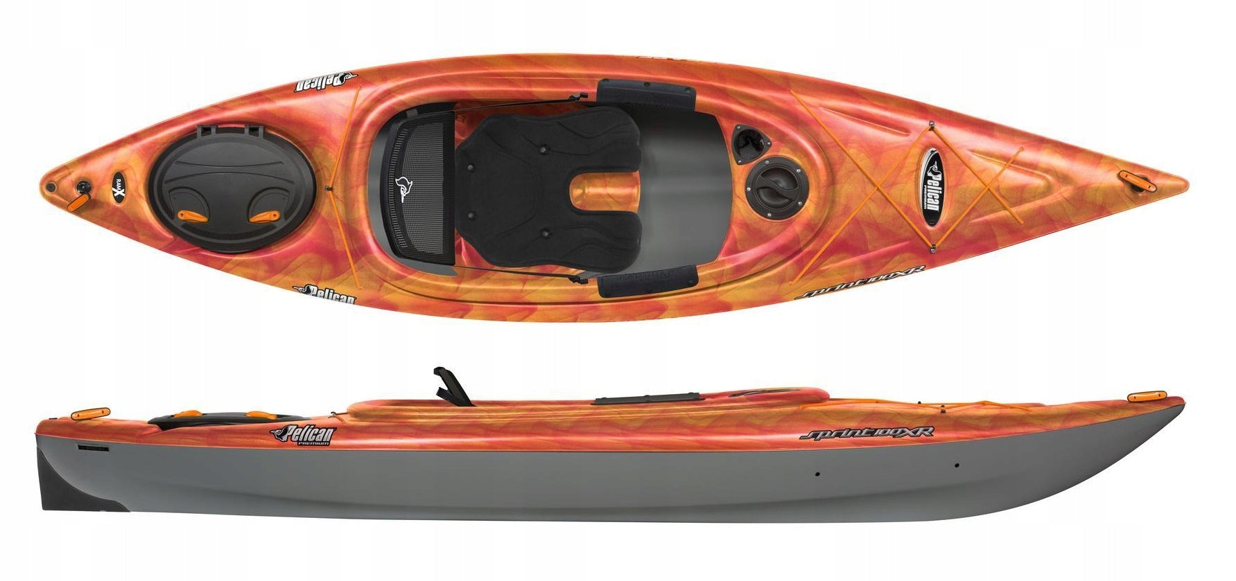 LIGHT STABLE TOURIST SINGLE-PERSON KAYAK SPRINT 100 XR PELICAN CANADA