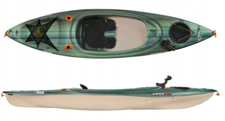 LIGHT TOURIST KAYAK ARGO 100 FISHING PELICAN