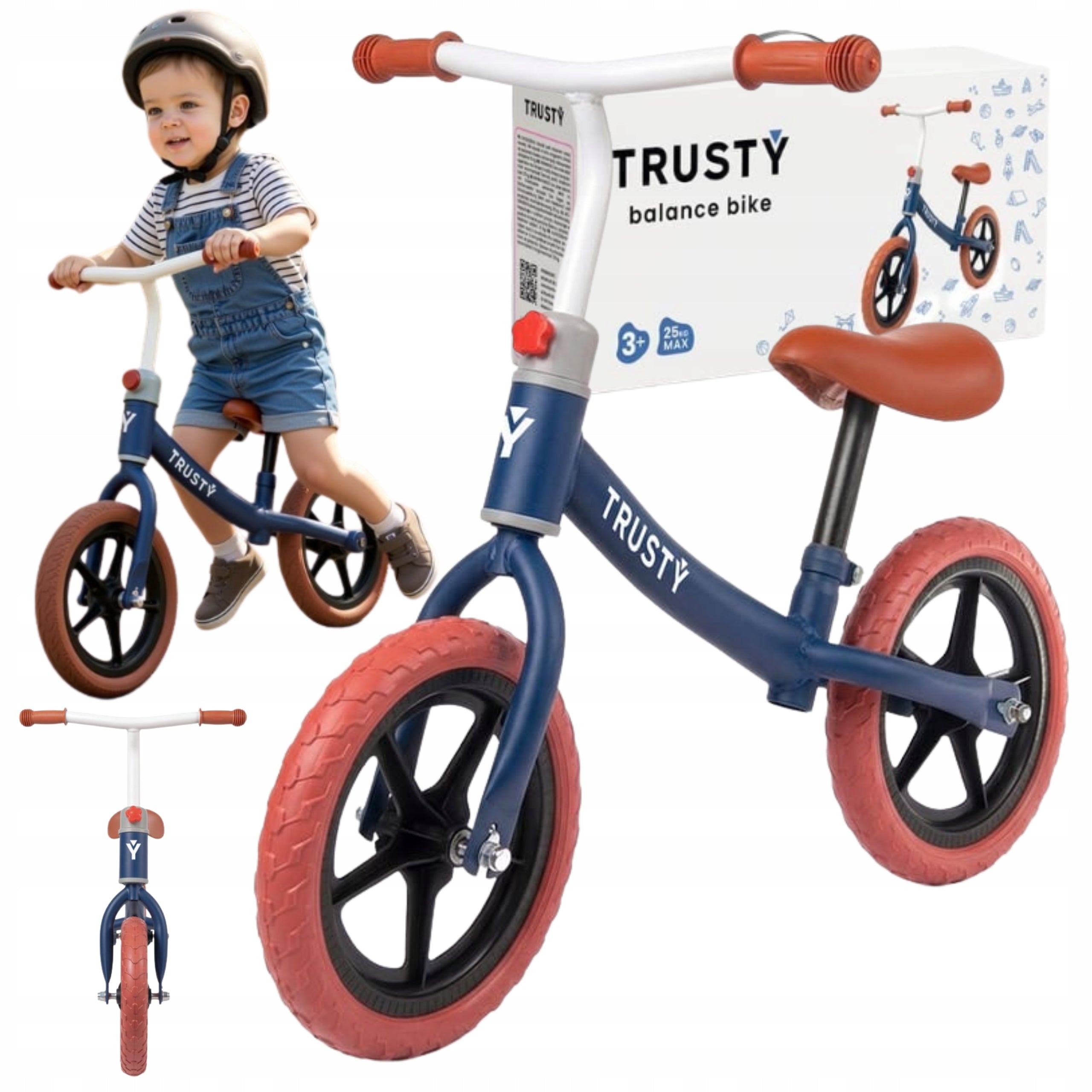 LIGHTWEIGHT BALANCE BIKE FOR CHILDREN BOY ADJUSTABLE CHILDREN 2-5 YEARS