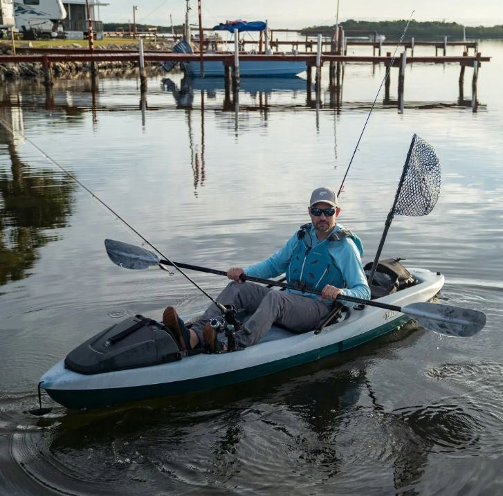 LIGHTWEIGHT COMFORTABLE SINGLE-PERSON FISHING KAYAK SEEK 100 XP ANGLER PELICAN Length 305 cm