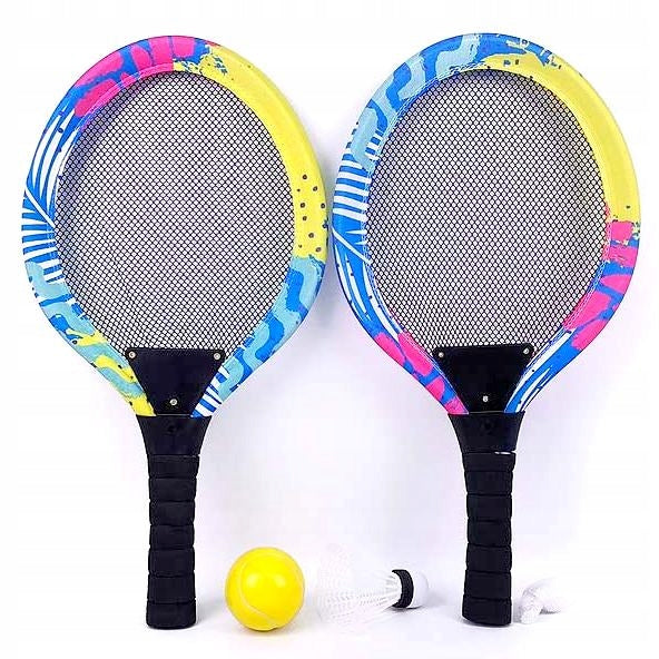 LIGHTWEIGHT RACKETS BADMINTON PADDLES SHUTTLECOCK BADMINTON BALL 44CM Packaging status original