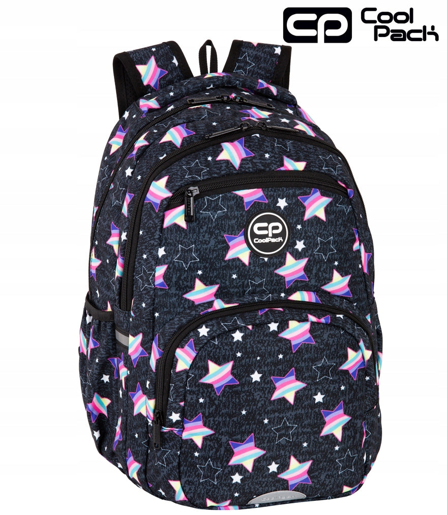 LIGHTWEIGHT SCHOOL BACKPACK COOLPACK PICK RAINBOW NIGHT F099900 CLASS 3-6 Brand CoolPack