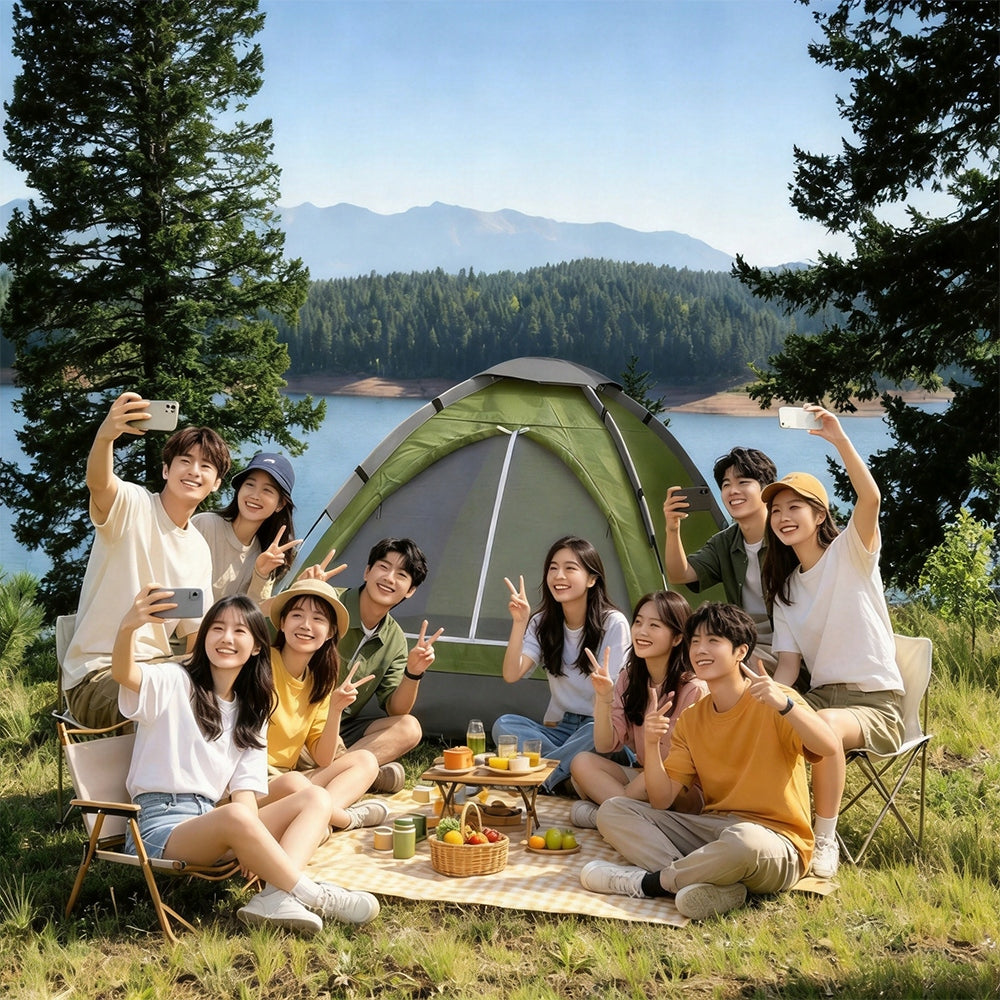 LIGHTWEIGHT SMALL TWO-PERSON CAMPING TENT FOR CAMPING AND HIKING Packaging status original