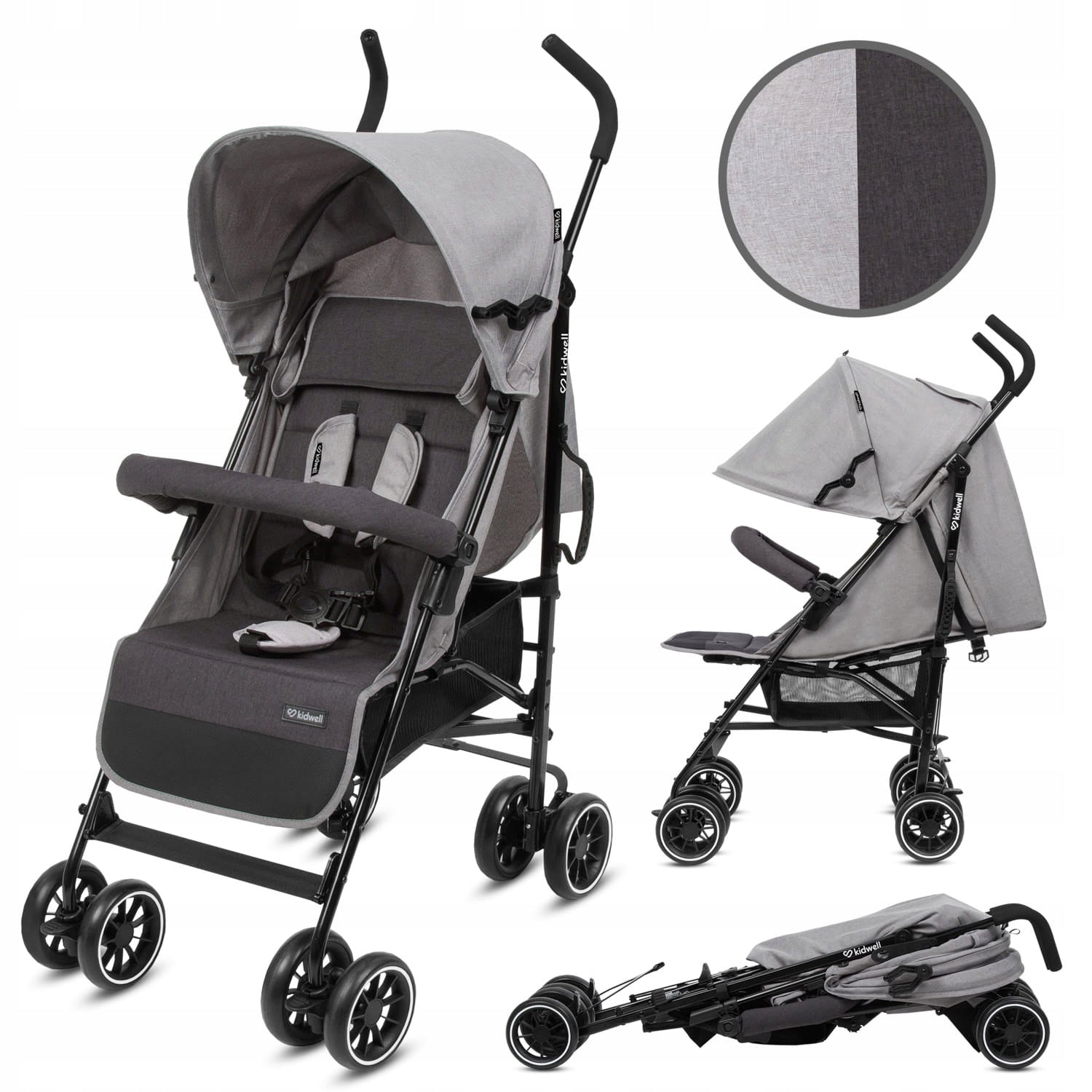 LIGHTWEIGHT STROLLER UMBRELLA KIDWELL NELLI GREY