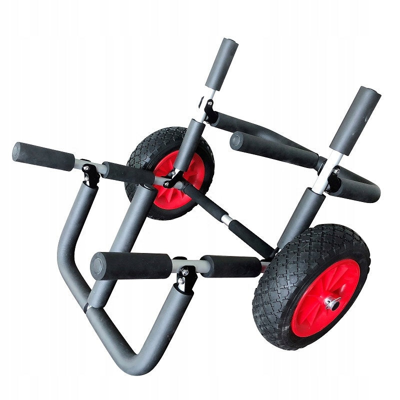 LIGHTWEIGHT TRANSPORT TROLLEY FOR TRANSPORTING TWO BOARDS SUP FOLDING BOARDS
