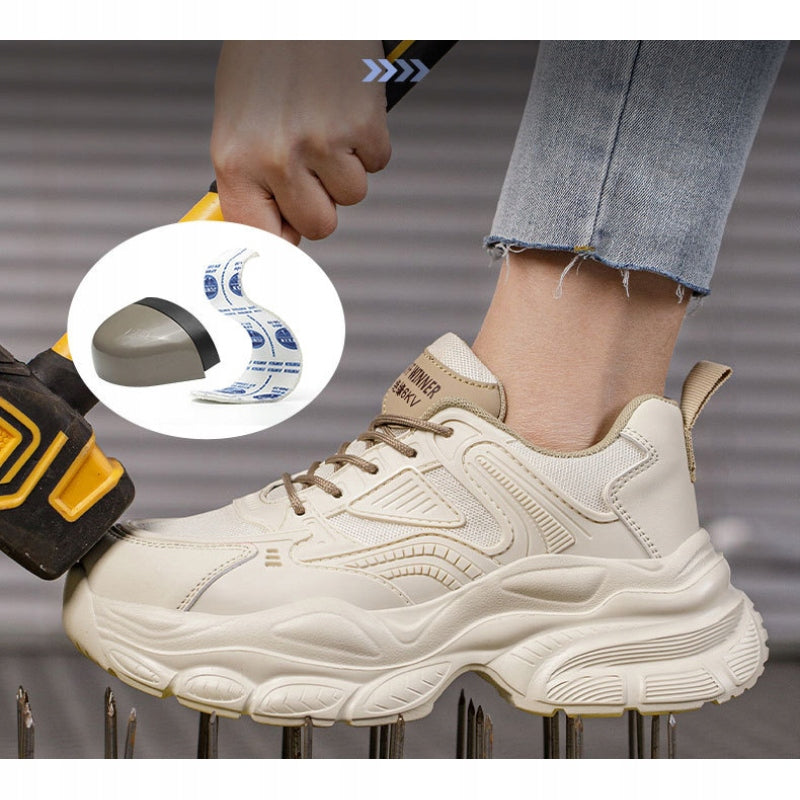 LIGHTWEIGHT WORK SHOES WOMEN'S Protective SPORTS SHOES with Health and Safety Toe Brand no brand