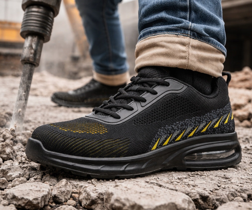 LIGHTWEIGHT Work Shoes SAFETY SHOES SB TOE CAP Steel BREATHABLE HEALTH AND SAFETY Packaging status original
