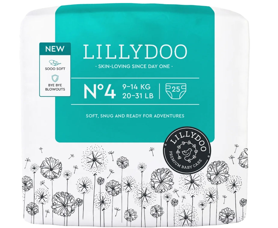LILLYDOO DISPOSABLE DIAPERS SIZE 4 9-14KG 25PCS.