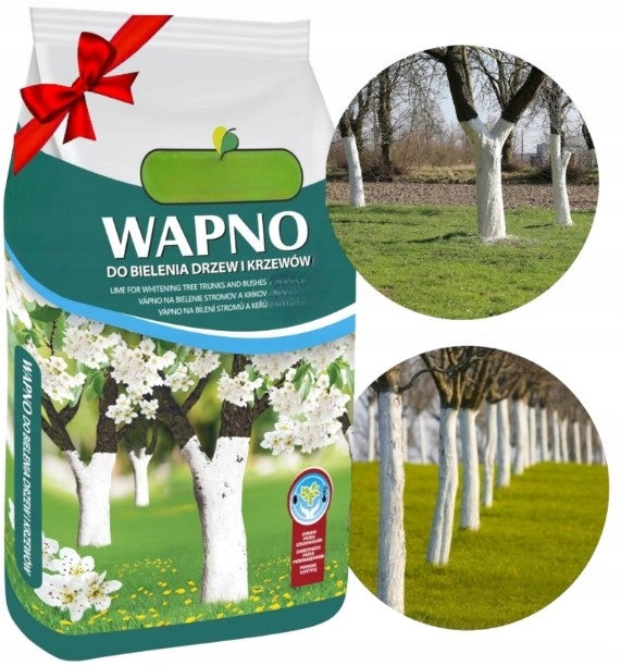 LIME FOR BLEACHING TREE PROTECTION 2kg FERTILIZER YEAR-ROUND DOLOMITE MEAL SANITIZES