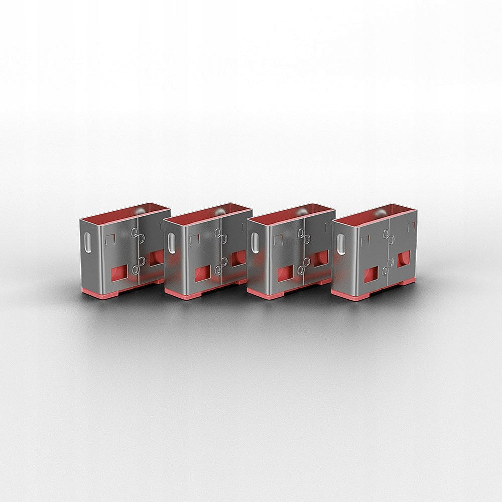 LINDY USB A port lock 4 pcs pink + key Brand no brand