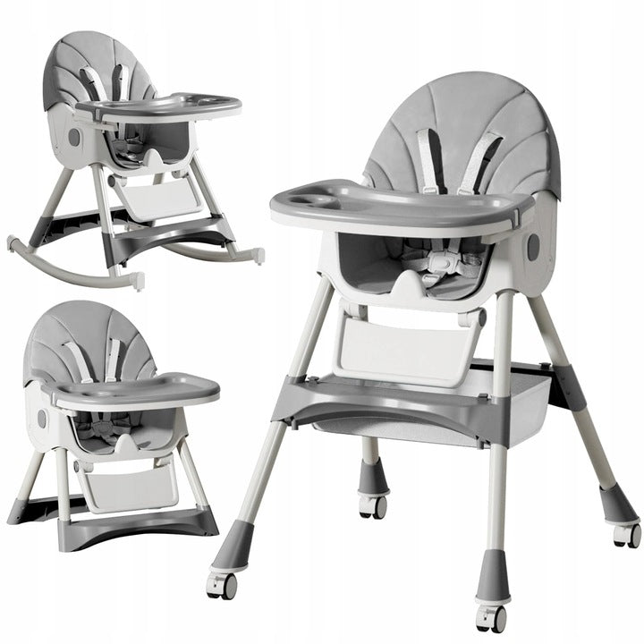 LINELUCK Children's Highchair 6in1 Adjustable with Sun Lounger