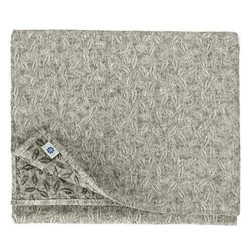 LINEN TABLECLOTH DAMASK BLACK AND WHITE DECORATIVE FOR LIVING ROOM 140X220 Brand no brand