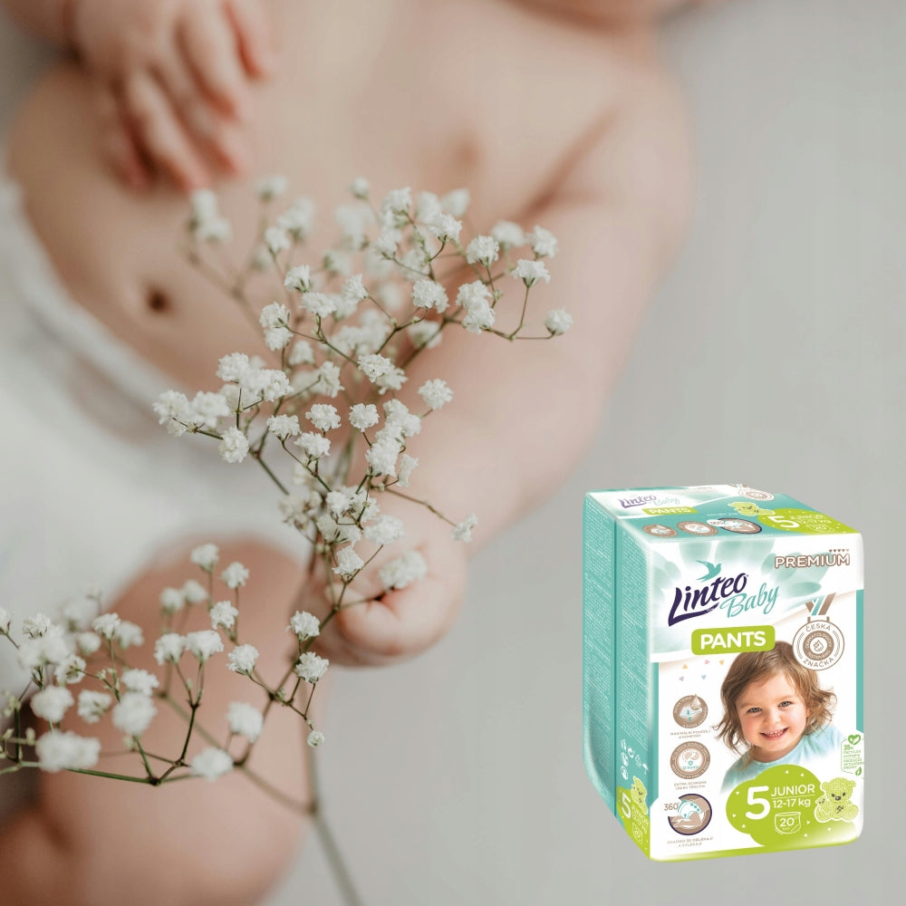 LINTEO Baby Diapers Baby Pants Junior Premium 20pcs. Medical device no