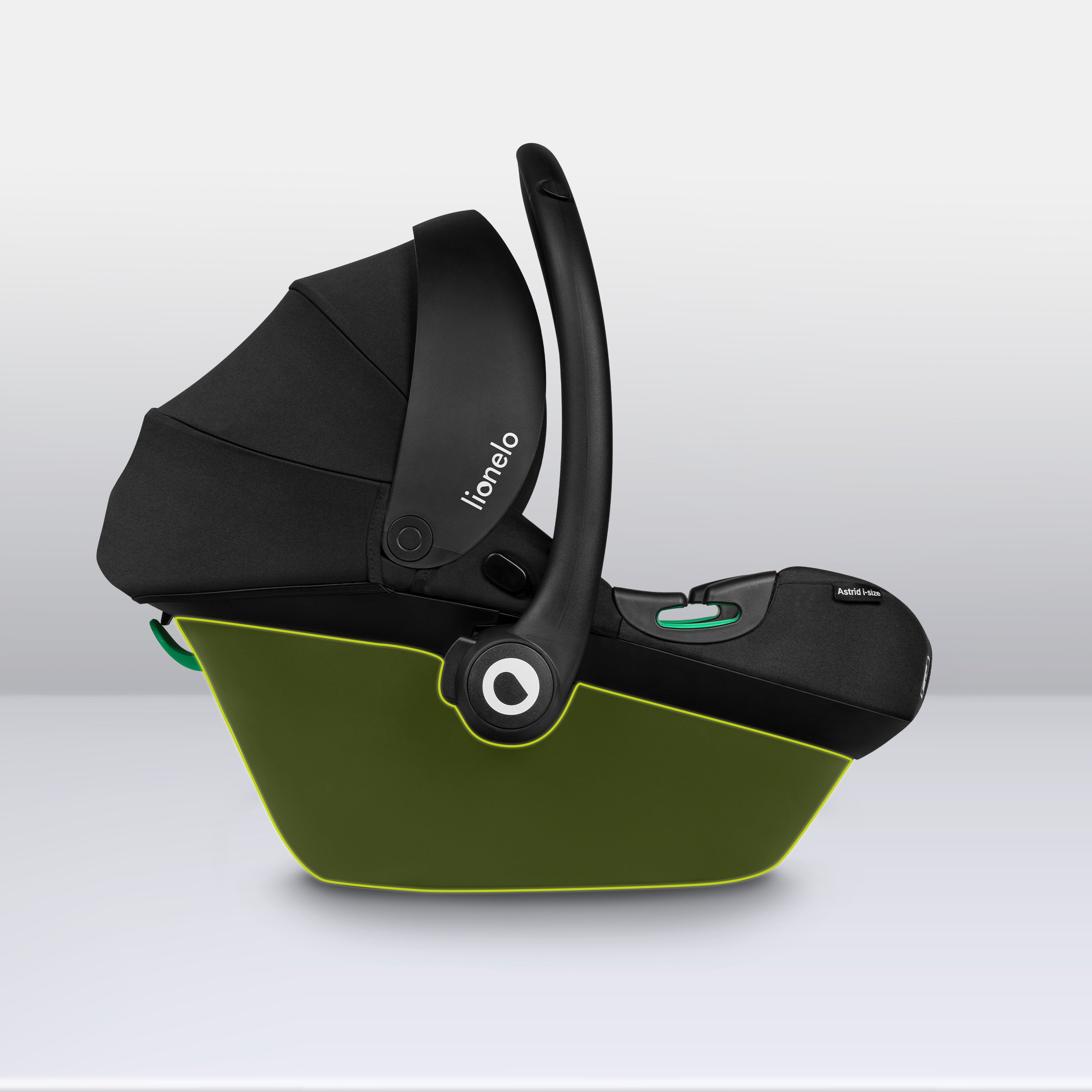 LIONELO ASTRID I-SIZE CAR SEAT CARRIER BLACK GREY 0-13 KG Brand Lionelo
