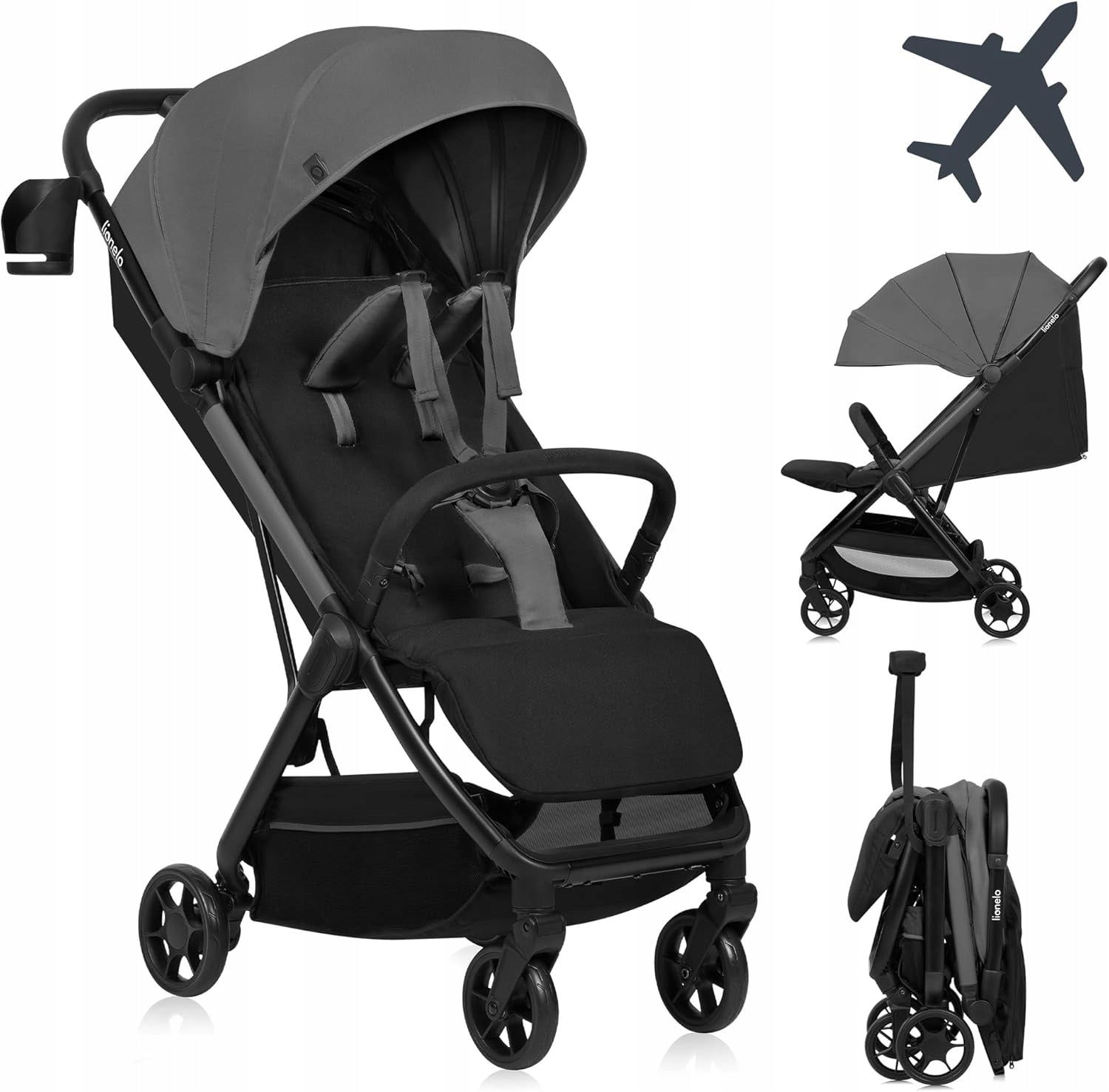 LIONELO Julie Air Stroller for children up to 22 kg from 6 m to 4 years