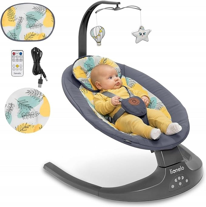 LIONELO RALF ROCKER LOUNGER 2IN1 FOR CHILDREN PILOT SOUND MUSIC BOX